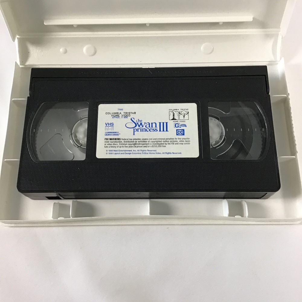 The Swan Princess III Mystery of the Enchanted Treasure VHS 1998 Clamshell Case - Picture 3 of 3